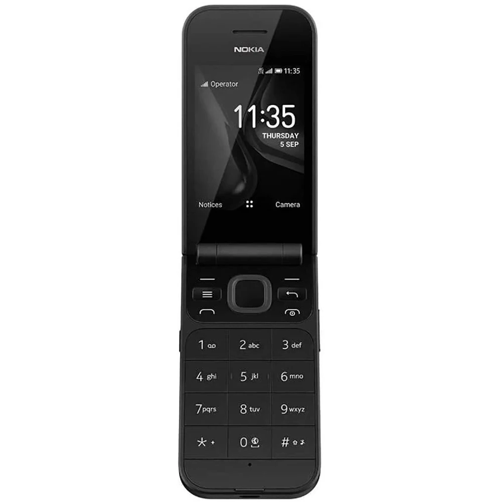 Nokia 2720 4G Flip Phone 2SIM 2.8-inch 1500mAh Bluetooth 3.5mm Headphone Jack WiFi MP3/MP4 Dual Core Snapdragon 205 Nokia2720