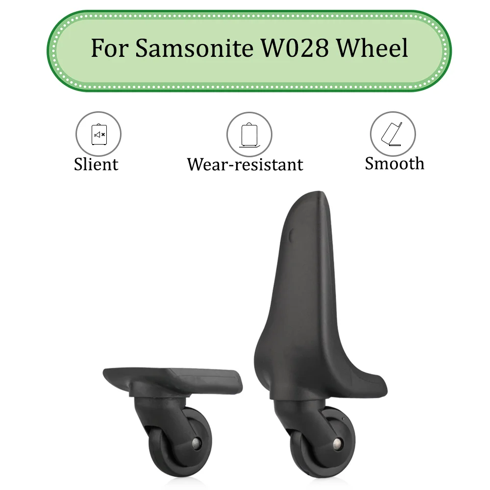 For Samsonite W028 Universal Wheel Trolley Case Wheel Replacement Luggage Pulley Sliding Casters Slient Wear-resistant Repair