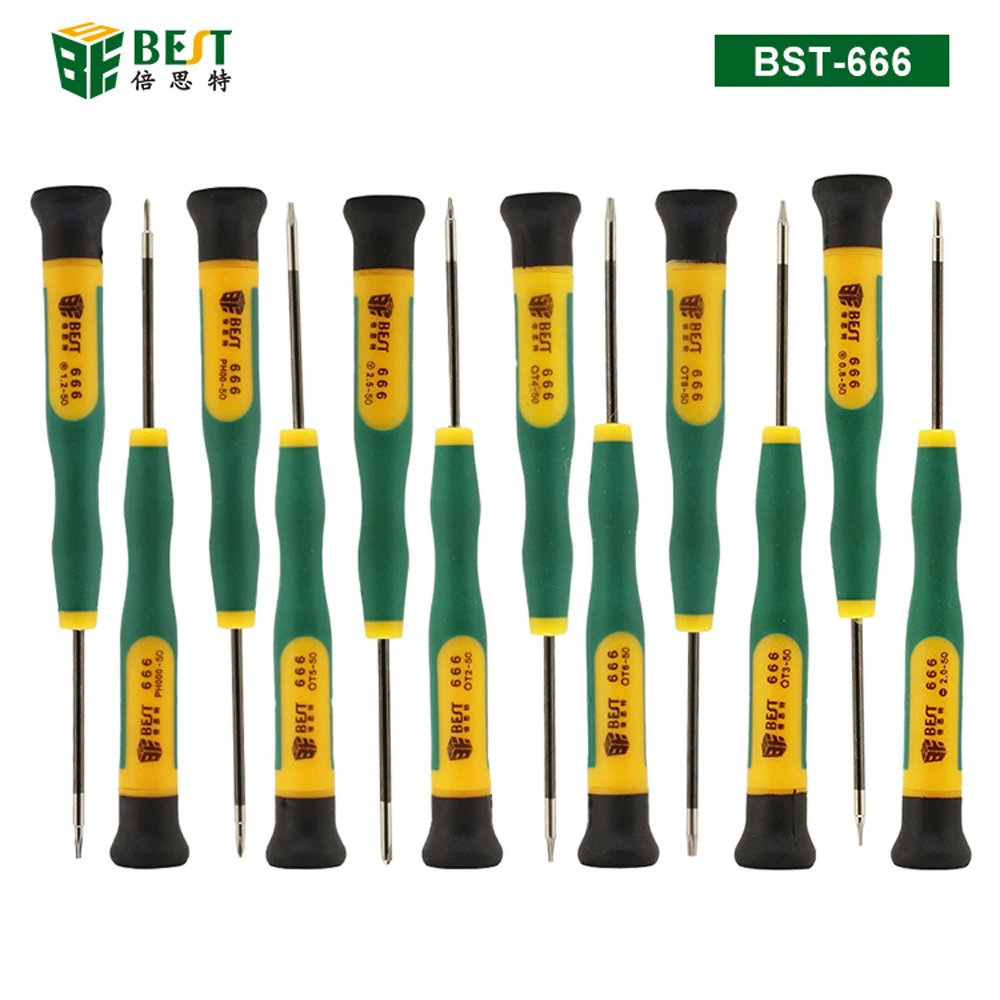 12-in-1 Schraubendreher-Set P2 P5 0.8 1.2 Pentalobe Y 2.0 1.2 1.5 2.0 Phillips Flachkopf T3 T4 T5 T6 für Macbook Air/Pro Handy-Reparatur