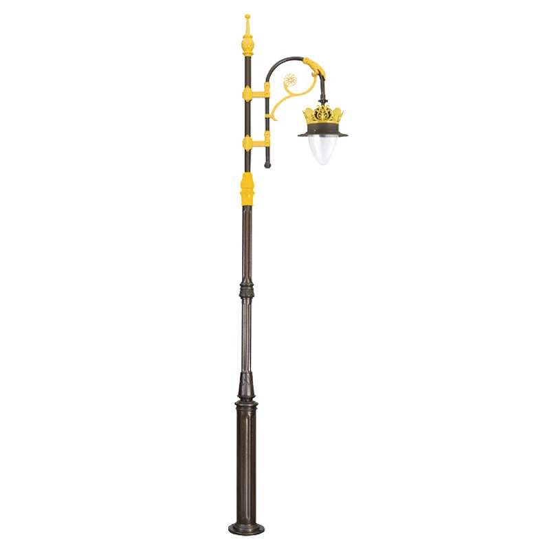 

European Classic 2 Heads Garden Lights Outdoor Street Lamp Post Vintage Garden Lamp Post for Yard Landscape Lighting LED 80 IP65