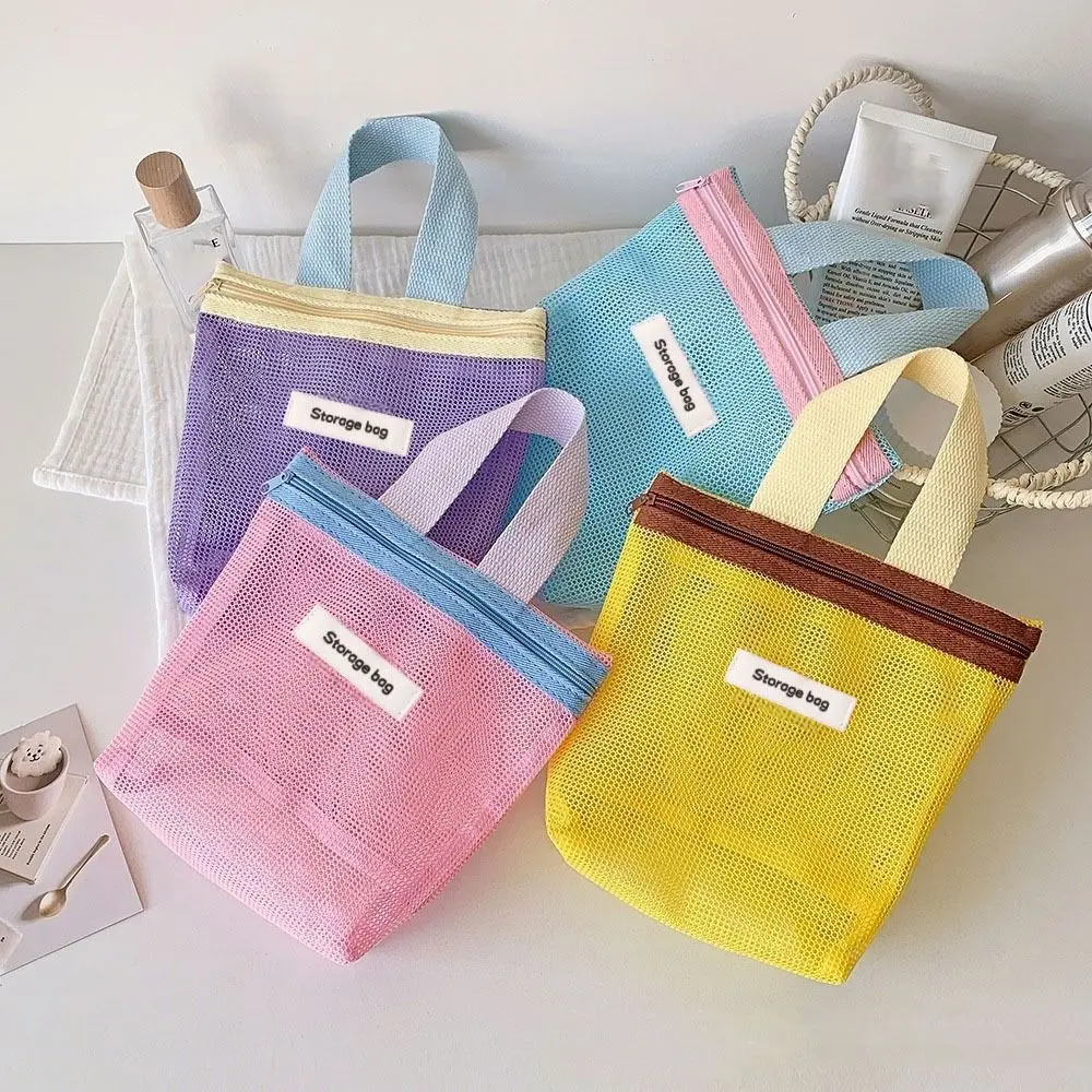 Neue Dopamine Mesh-Kulturtasche, transparente tragbare Handtasche, Aufbewahrungstasche mit großem Fassungsvermögen für Reisen