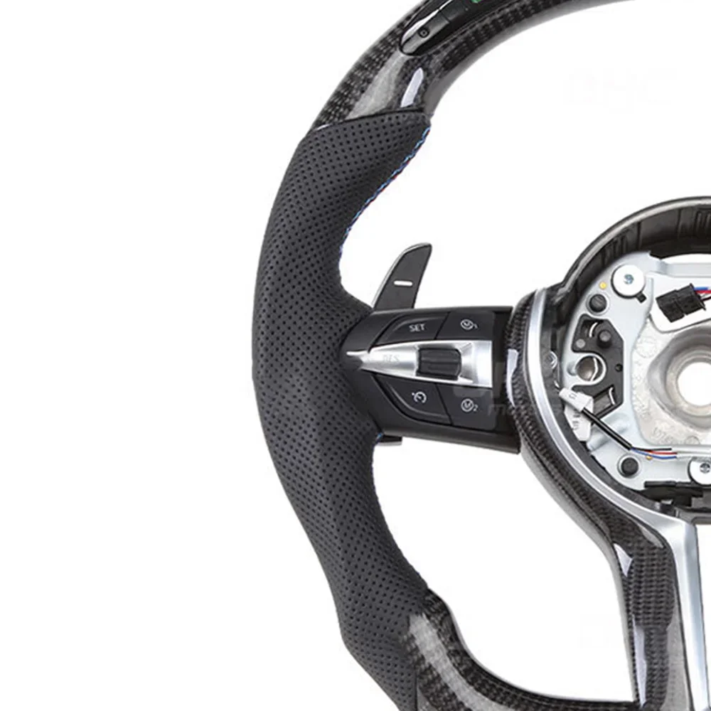 Original Factory Forged Carbon Fiber Carbon Fiber Steering Wheel For BMW F30 F32 F33 F80 F82 With Rivet Spoke