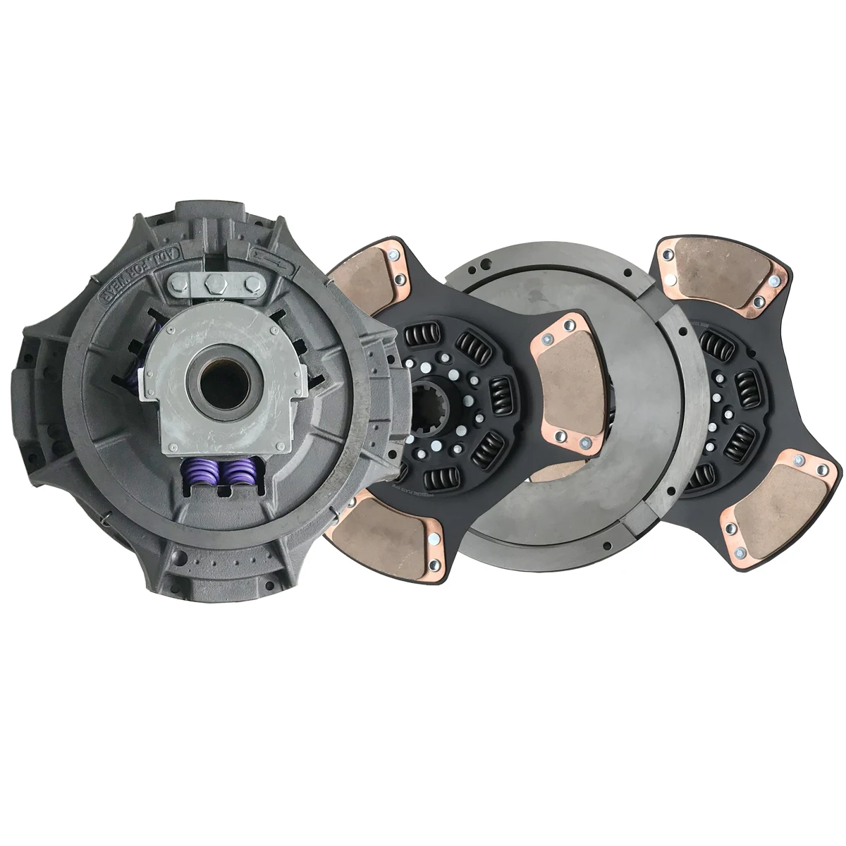 107137-8 Terbon American Truck Cast Lron Pull-Type Angle Spring Medium 350mm Clutch Assembly Kit