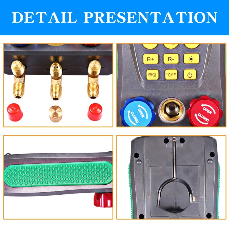 DY517 LUCHTCONDITIONERING DRUKMETER Sneeuwtype meter Digitale auto-fluorometer Koelmiddelmanometer