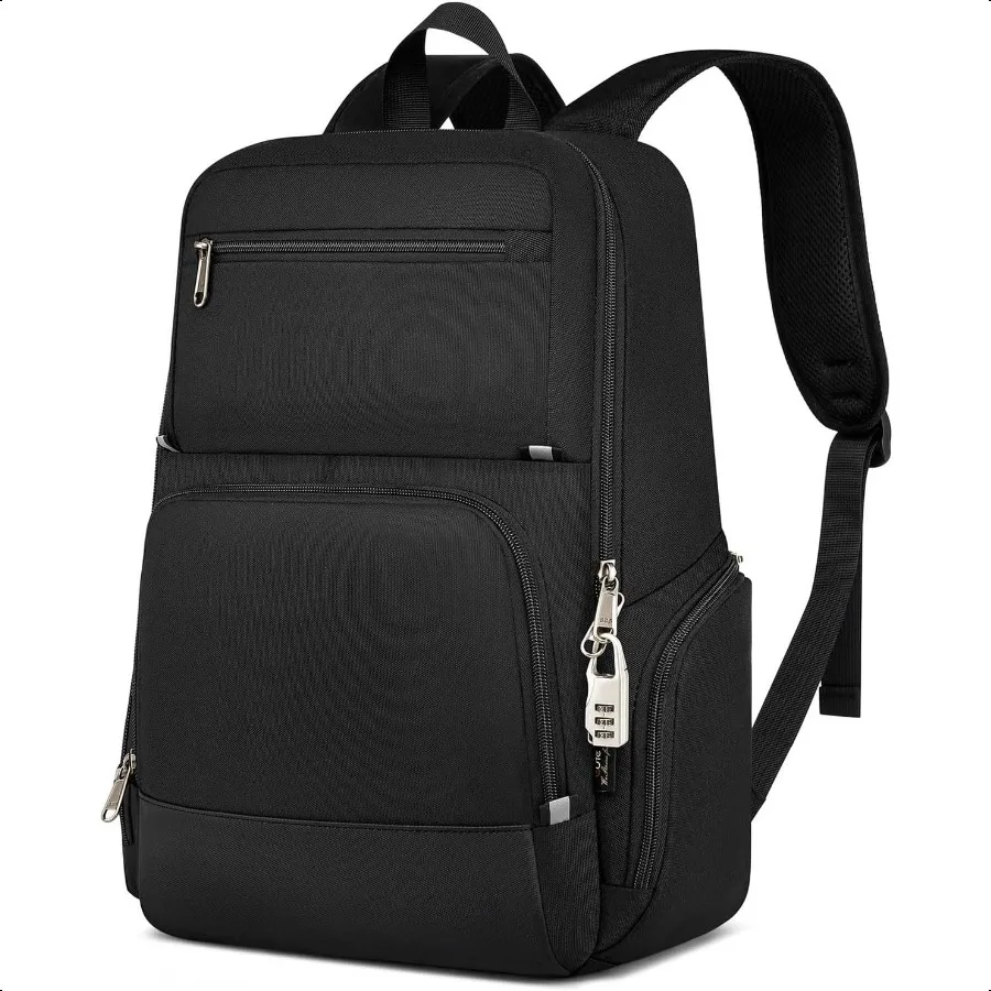 

Backpacks for Men Busin Laptop Backpack Anti Theft College School Work Backpack Fits 15.6 Inch Computer Black Large