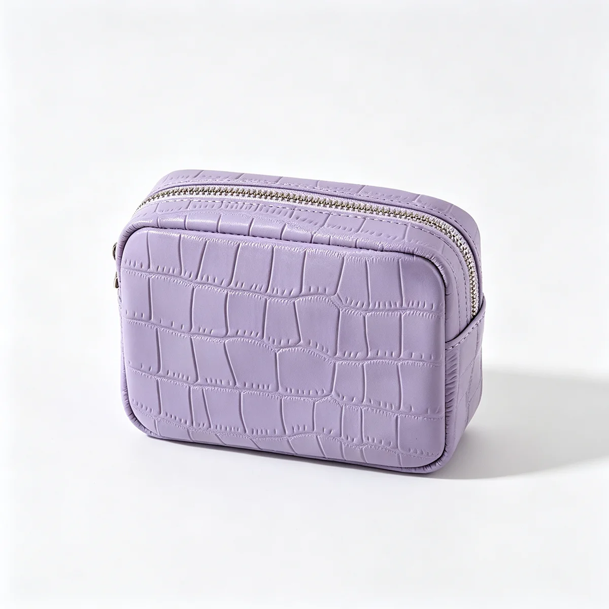 Echtes Leder mit Krokodilprägung Damen-Münzbörse Lippenstifthalter Kopfhörer-Schlüssel-Organizer Clutch Ausweiskartenetui Kosmetiktasche – Detail 16