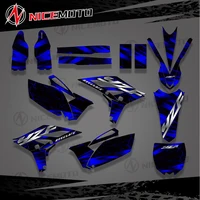 Para YAMAHA YZ250F YZ 250F YZF 250 2010 2011 2012 2013 calcomanías gráficas pegatinas motocicleta fondo número nombre personalizado