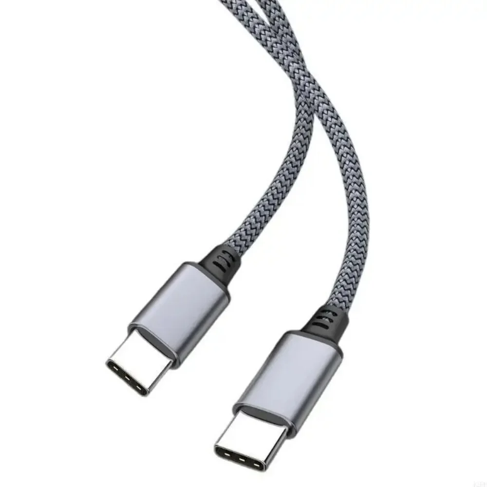 60W USB C To Type C 1M 2M 3M 5M 8M Cable PD Fast Charger Data Cord Universal Extended Nylon Braided Wire For IPhone 15 16 Xiaomi