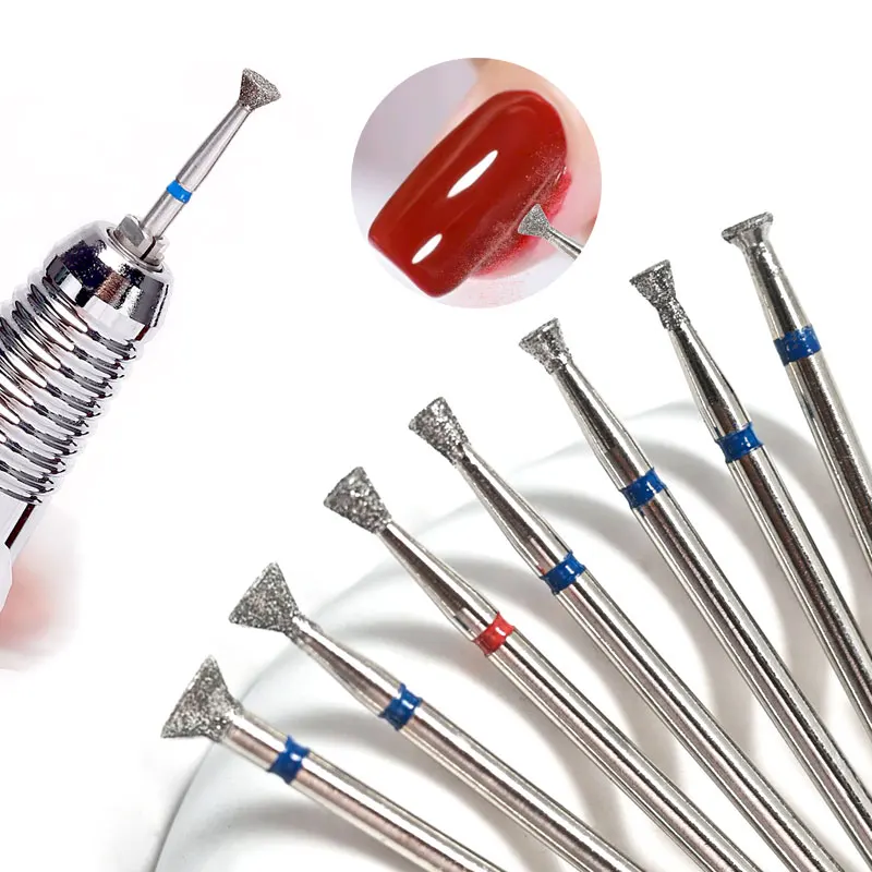 الماس طحن القاطع أصلع مسمار لقمة ثقب مجموعة لأدوات مانيكير ملحق مثقاب لمبرد الأظافر هلام مزيل أدوات الأظافر