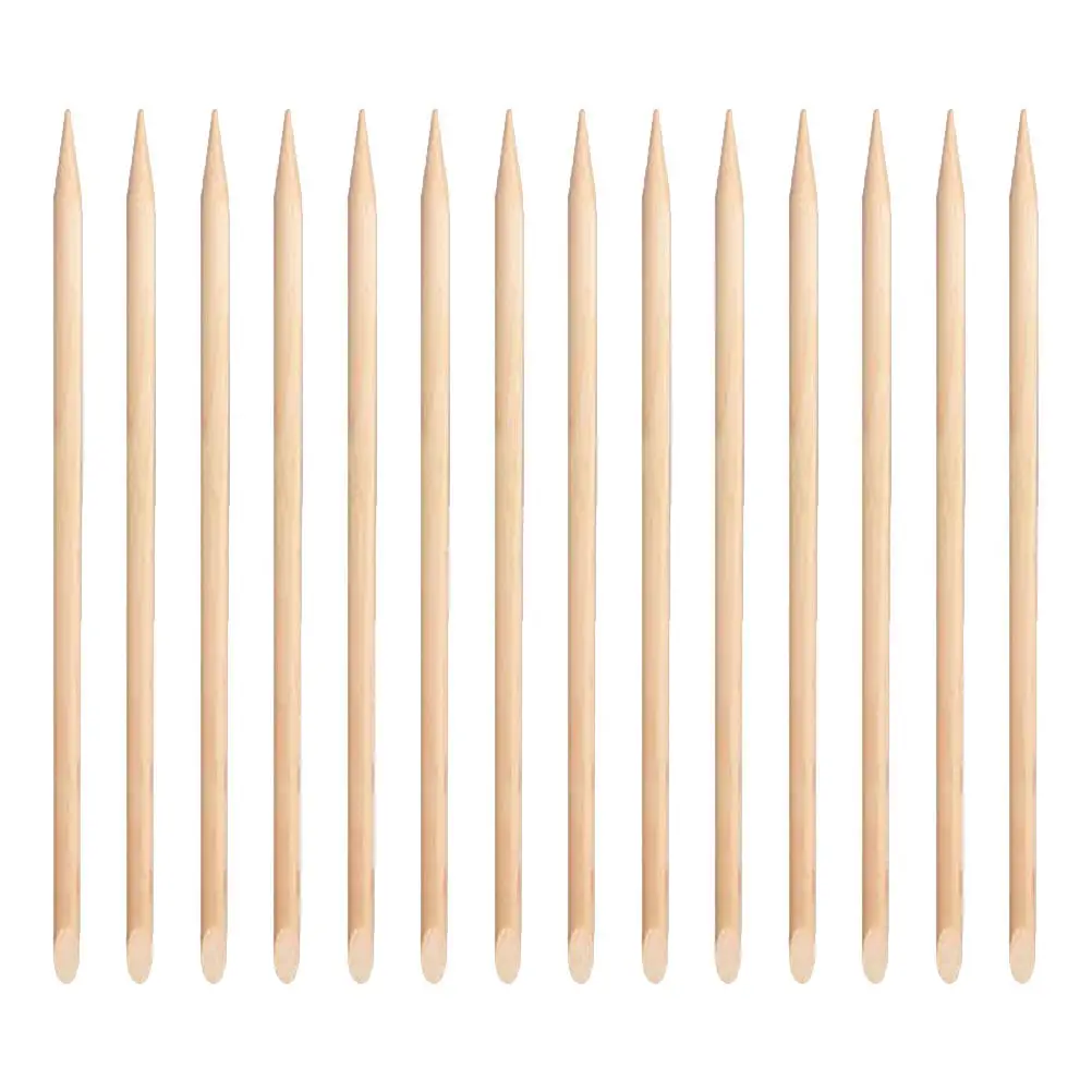 

100 шт. деревянных палочек для маникюра и педикюра, для удаления кутикулы и очистки ногтей