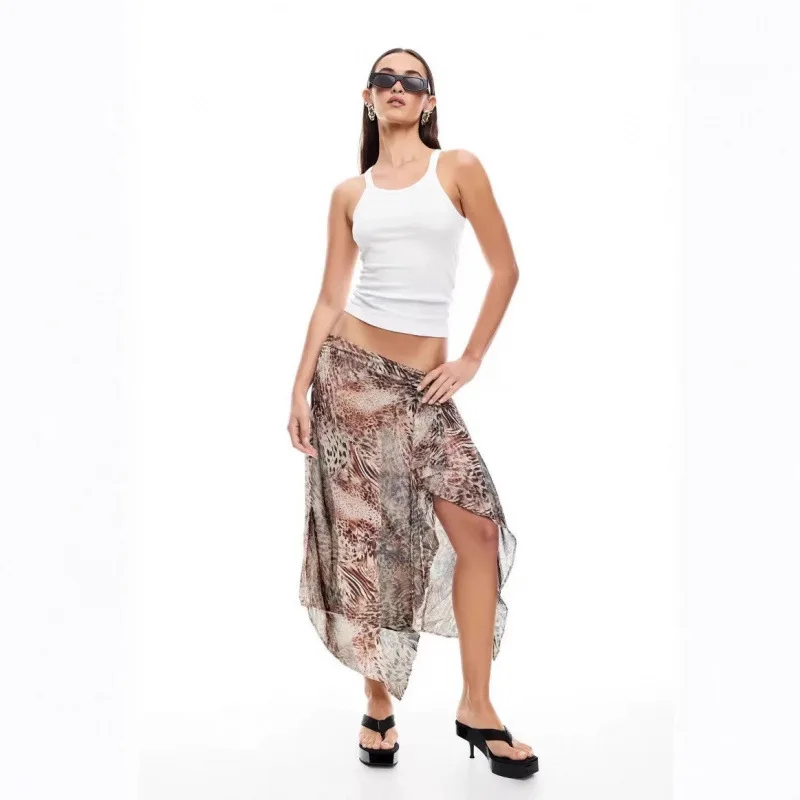 Lioness 2025 nouvelle jupe fendue taille haute pour femmes Sexy, pure et sensuelle, haut de gamme