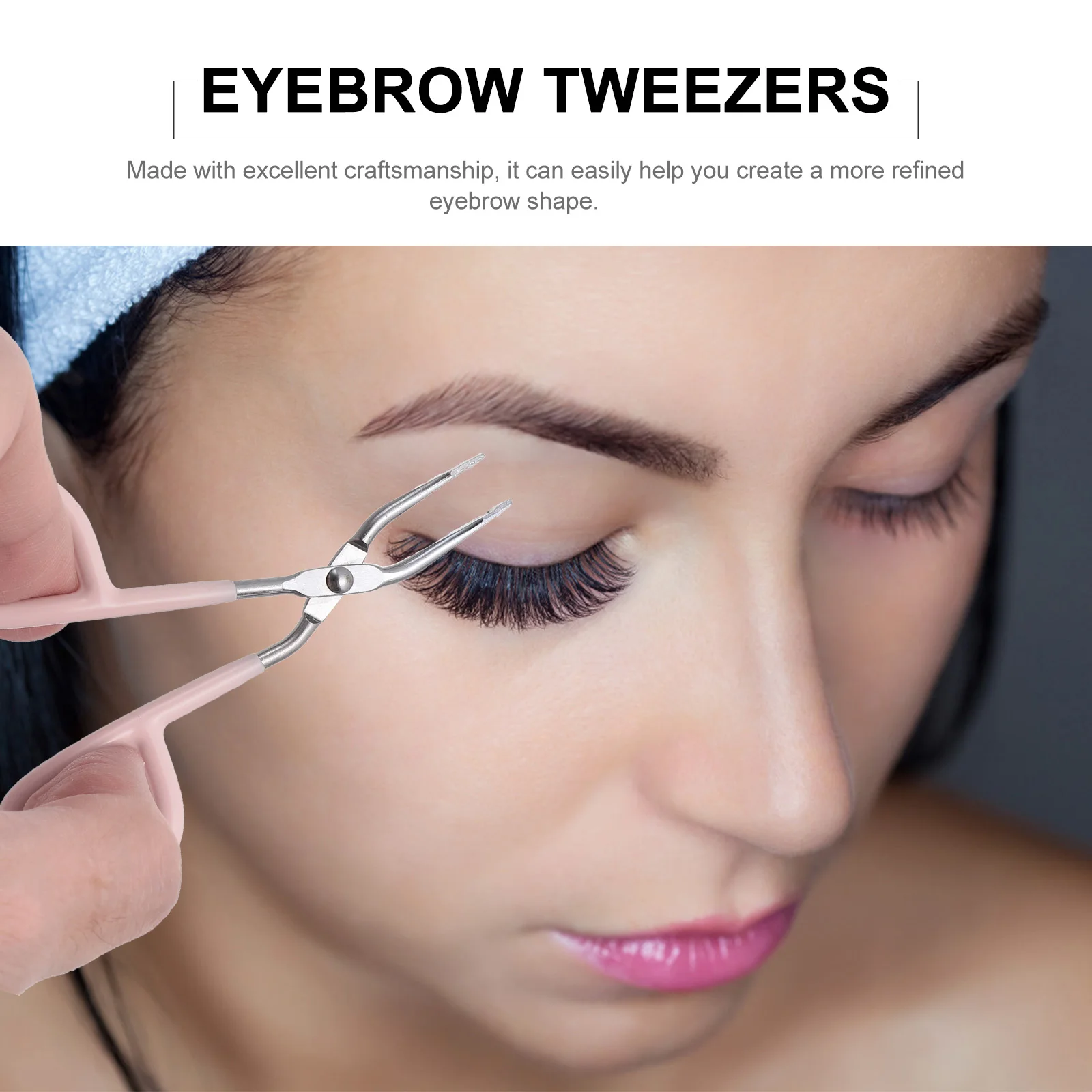 6pcs Scissors Shaped Eyebrow Tweezers Stainless Steel Flat Tip Mixed Color Eyebrow Makeup Tool Professional Use