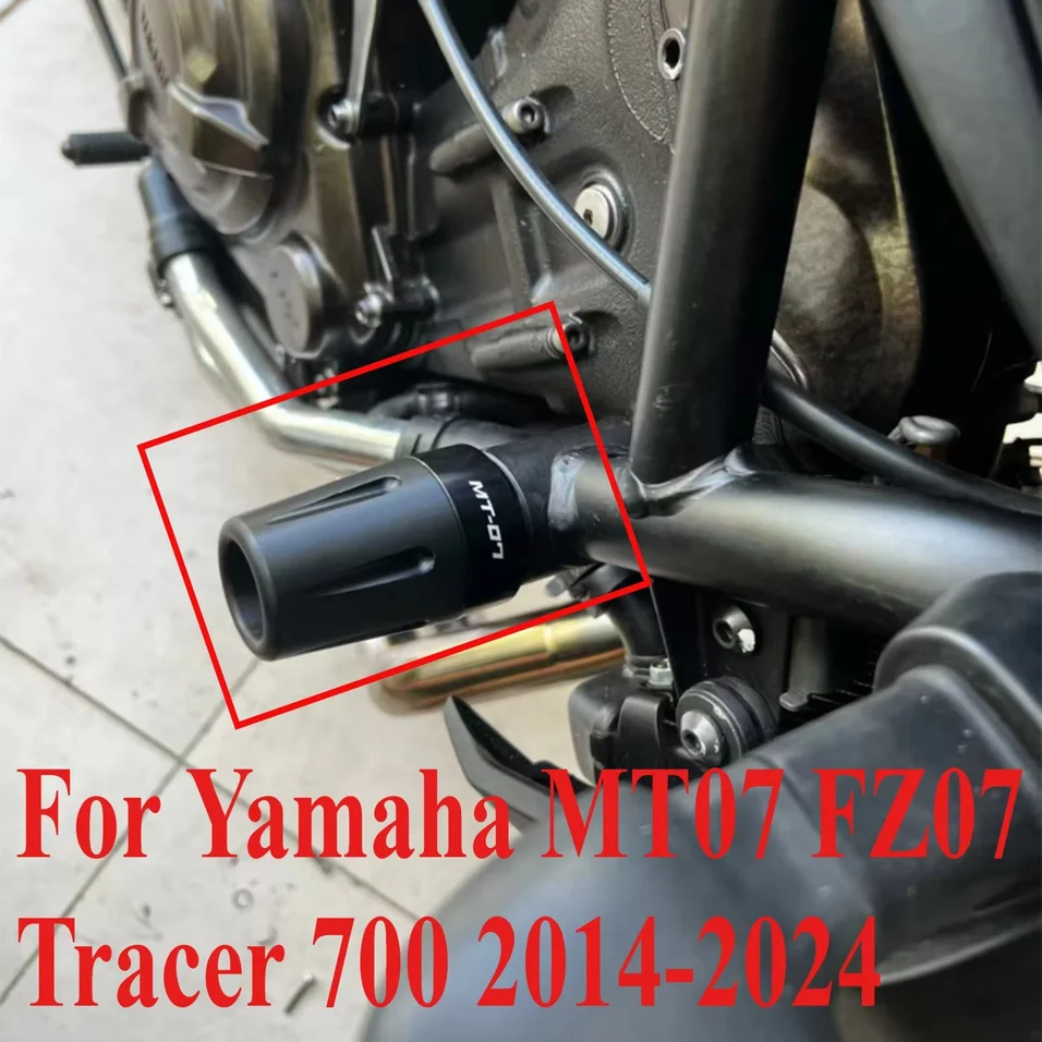 For Yamaha MT07 FZ07 Tracer 700 2014-2024 Crash Ball Body Protection Kit Frame Slider Engine Guard Anti-Fall Motorcycle Parts