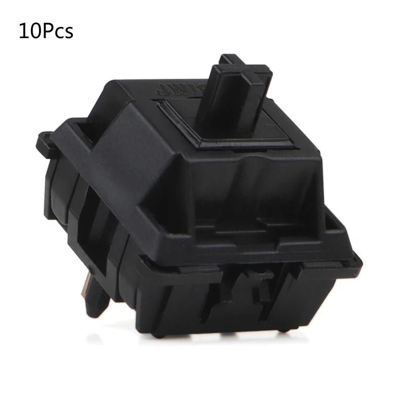 JWIC interruptor lineal de cinco pies, eje negro para fondo táctil, 58,5g, lubricado, personalizado para teclado mecánico, 50M