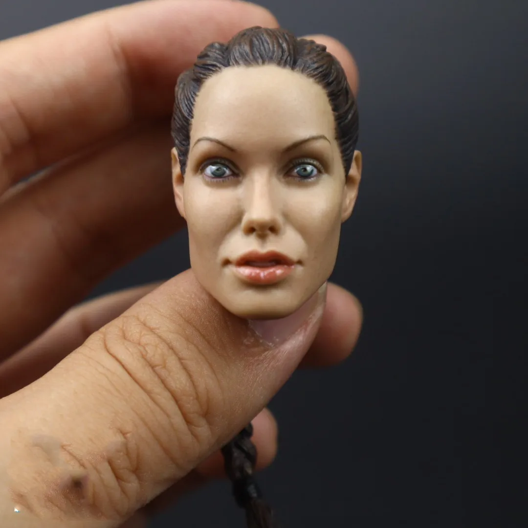 

Angelina Jolie Star 1/6 Head Sculpt Carving Movie Actor Model Fit 12'' Female Soldier Action Figure Body Hobbies Dolls