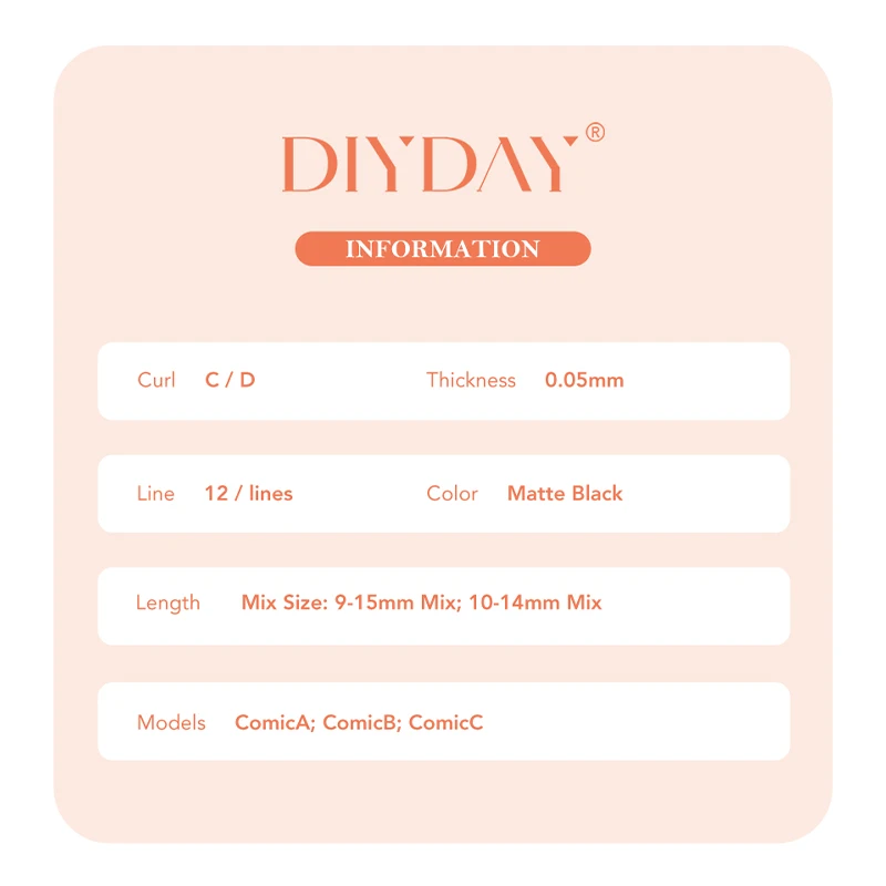 DIYDAY 10 trays/set Comic Spits Wimper Extension Hot Koop Cosplay Anime Manga Valse Wimpers Cartoon Stijl Dramatische Wimpers