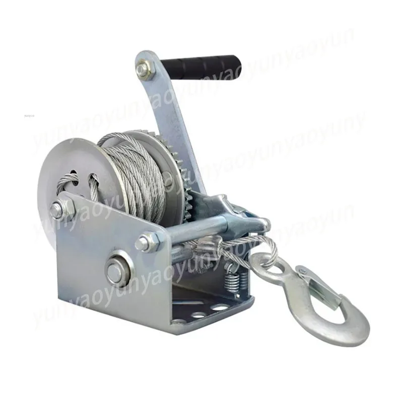 Hand Winch 600-3000 Pounds Manual Winch Wire Rope Traction Hoisting Winch Complete Specifications