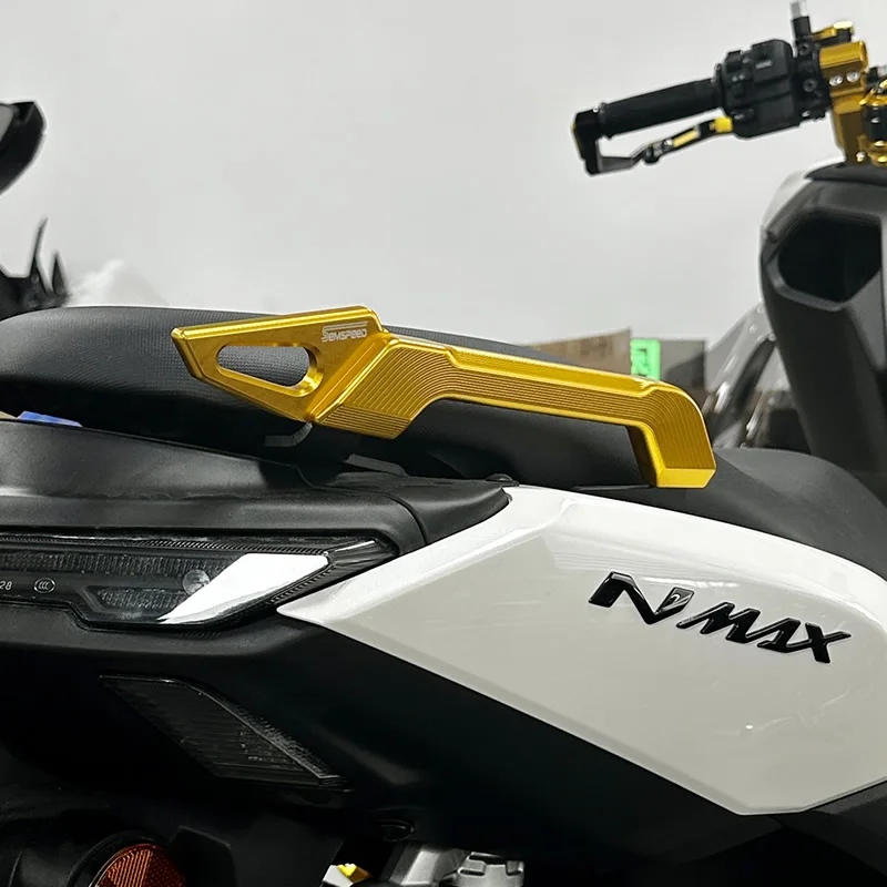 SEMSPEED الركاب الخلفي مقبض إمساك متوافق المقعد الخلفي بيلايون انتزاع السكك الحديدية بار مقابض الركاب لياماها NMAX 125 NMAX155 2025