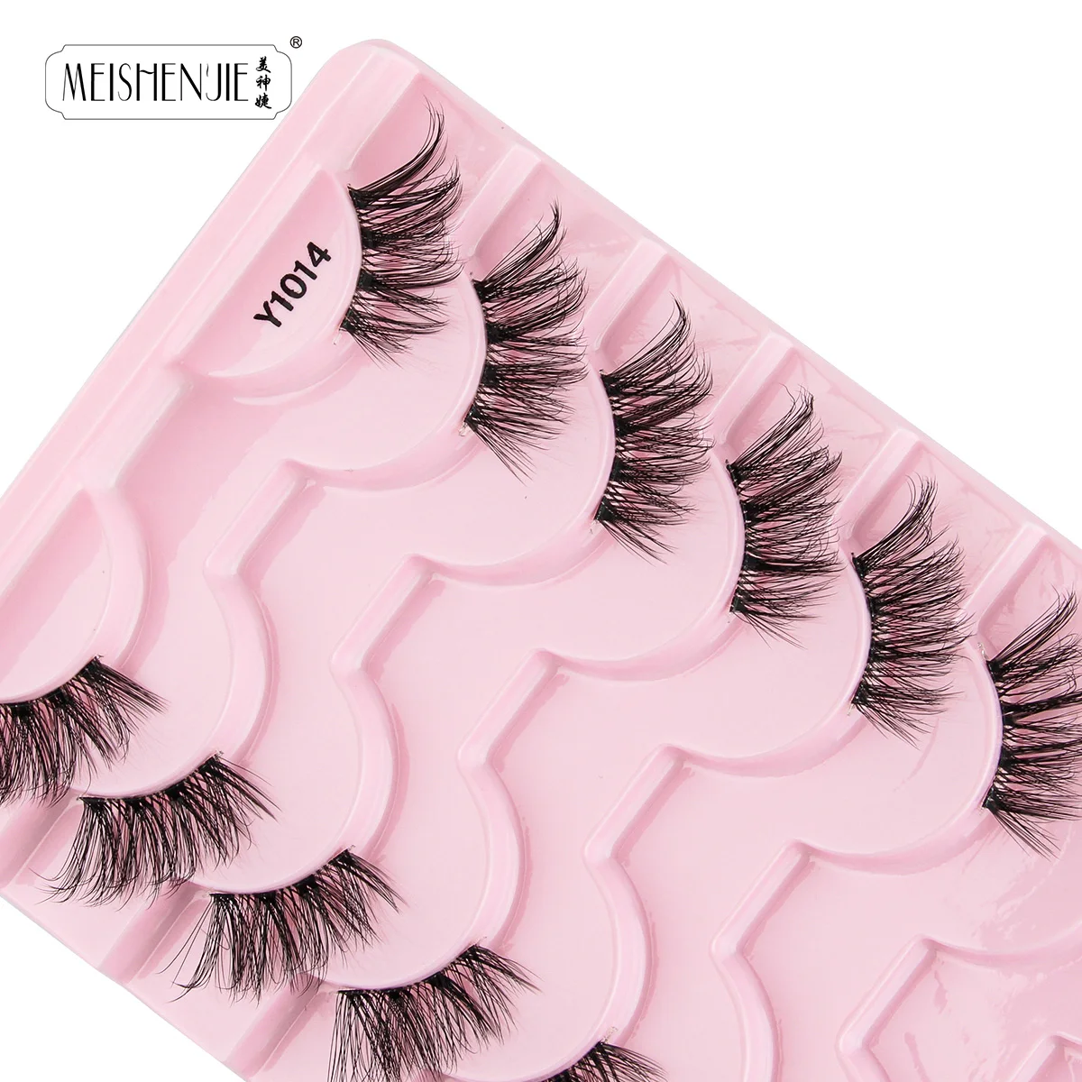 3/10 Faux Cils Soft Half Lashes Natural Long 3D Mink False Eyelashes Makeup Tool Extension Fluffy Fake Eyelash Wholesale Cílios