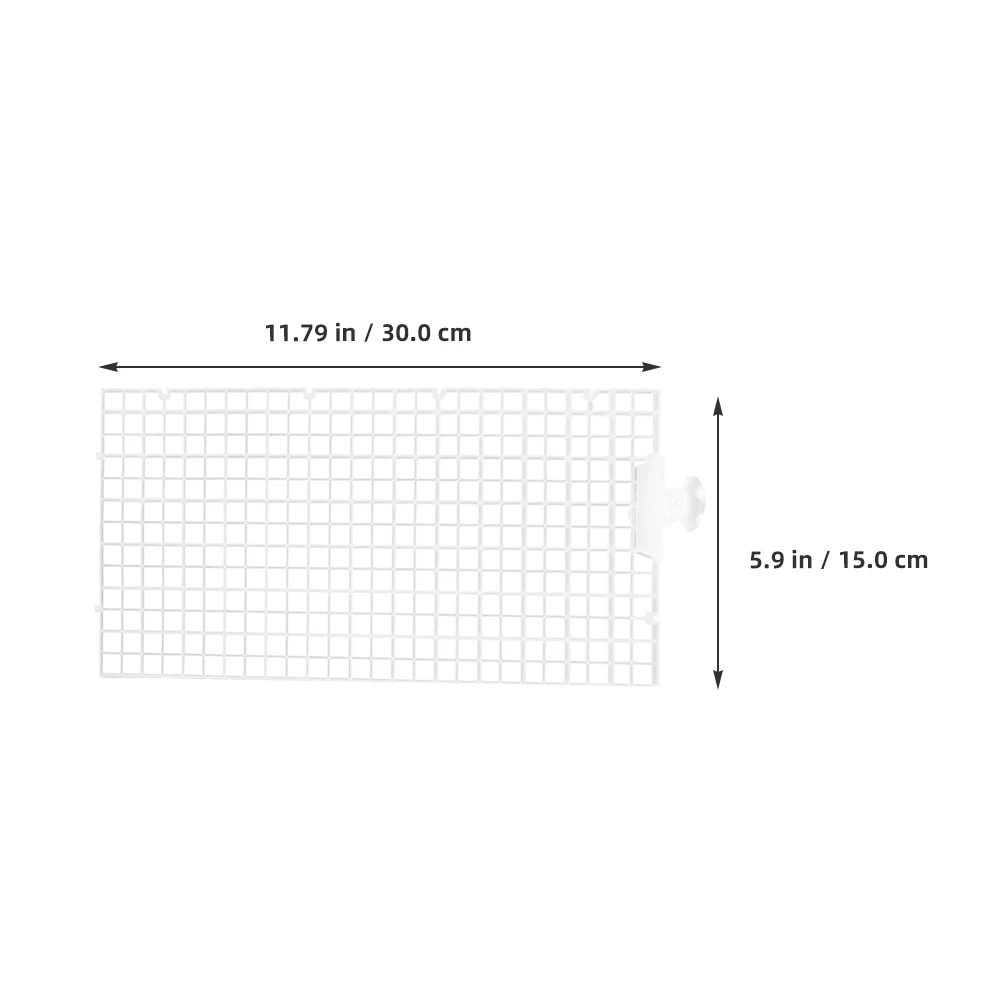 

1 Set Aquarium Isolation Board Durable Plastic Grid Betta Tank Separator Anti-Escape Cover Suction Cups Fish Separator Aquarium