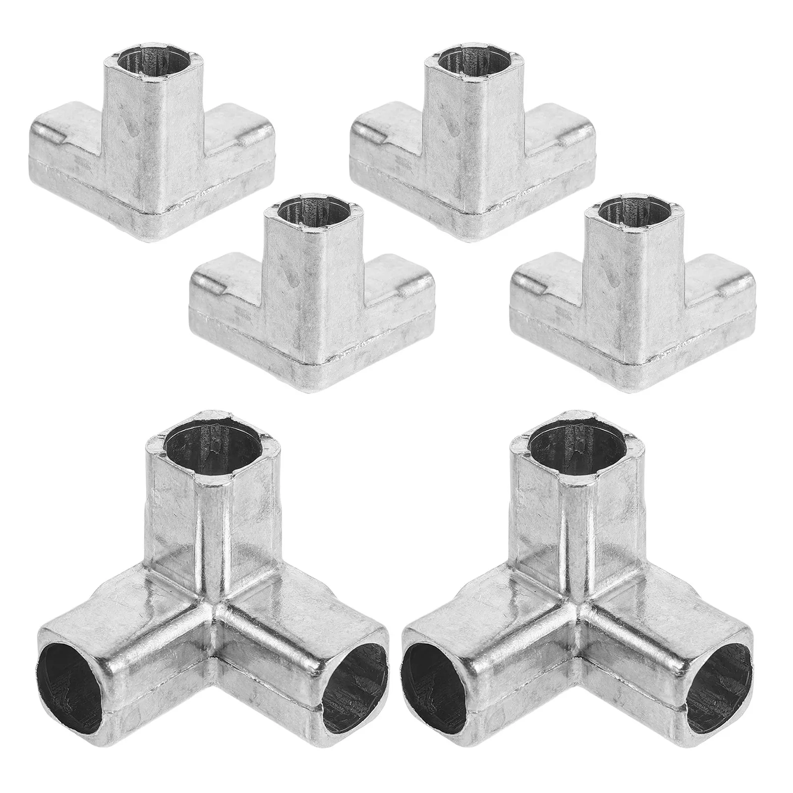 

6Pcs Sturdy Aluminum Closet Rack Connectors Space Saving Modular Joint Fittings for Portable Wardrobe Shoe Storage Home
