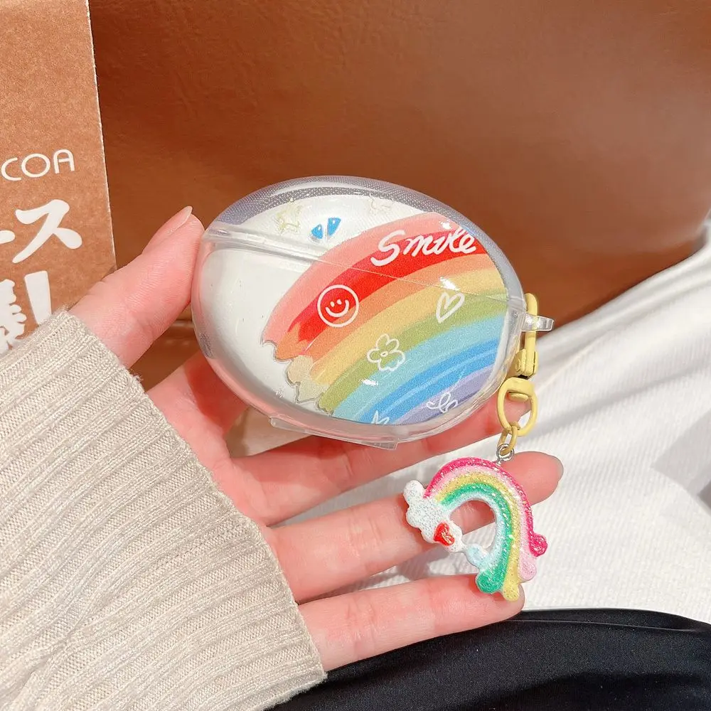 Custodia per auricolari coreana carina 3D con fiocco rosa per OnePlus Buds 4 Buds4 Custodia protettiva per auricolare Bluetooth senza fili con portachiavi