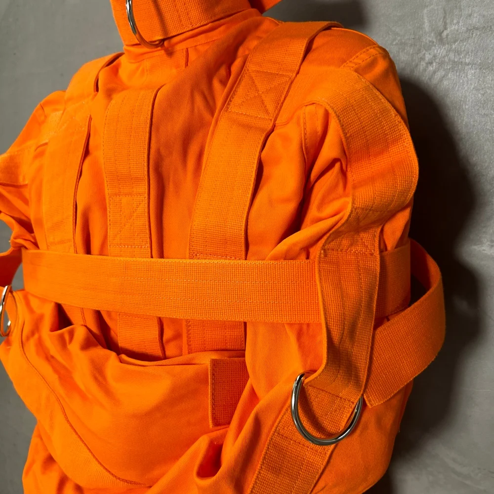 Restraints Straitjacket Adult Game Straight Jacket Adjustable Harness Body Bondage Gear Tape Fetish Restraining Gear