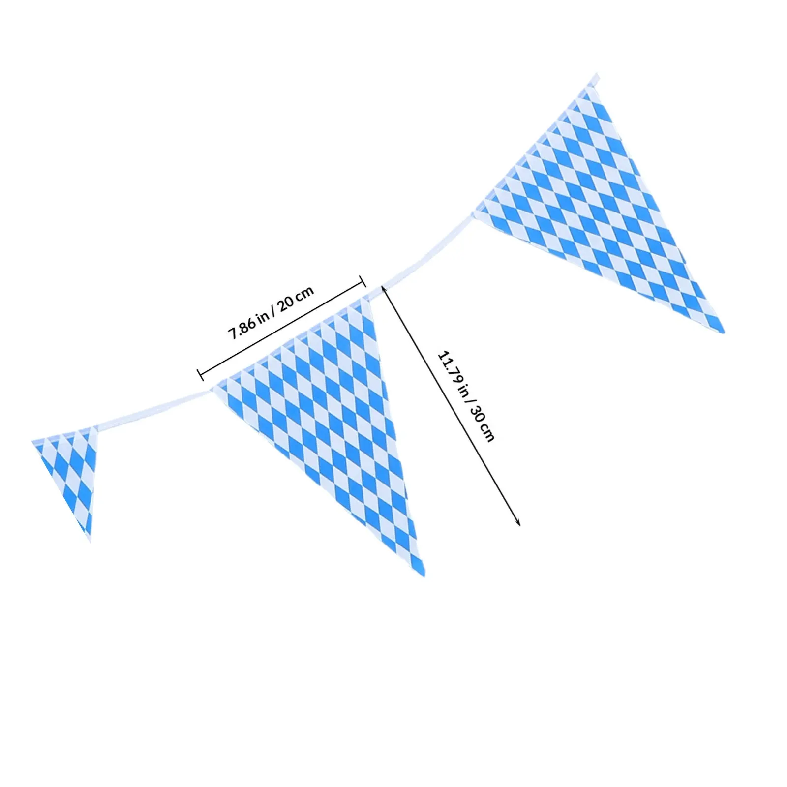 1Set Bavarian Pennant Banner Oktoberfest Decoration Flag Party Banner German Beer Festival Bunting Flags Outdoor