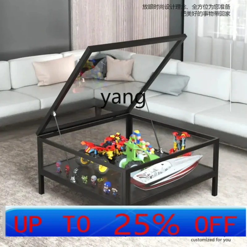 

yjq living room household tempered glass small apartment Lego figure storage display cabinet