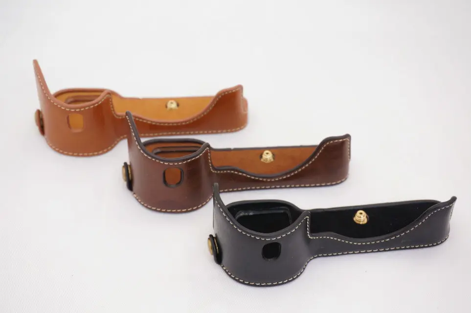 Camera Bag PU Case 1/4 Screw Mount for Sony ILCE-7R A7R ILCE-7 A7 Body Half Base