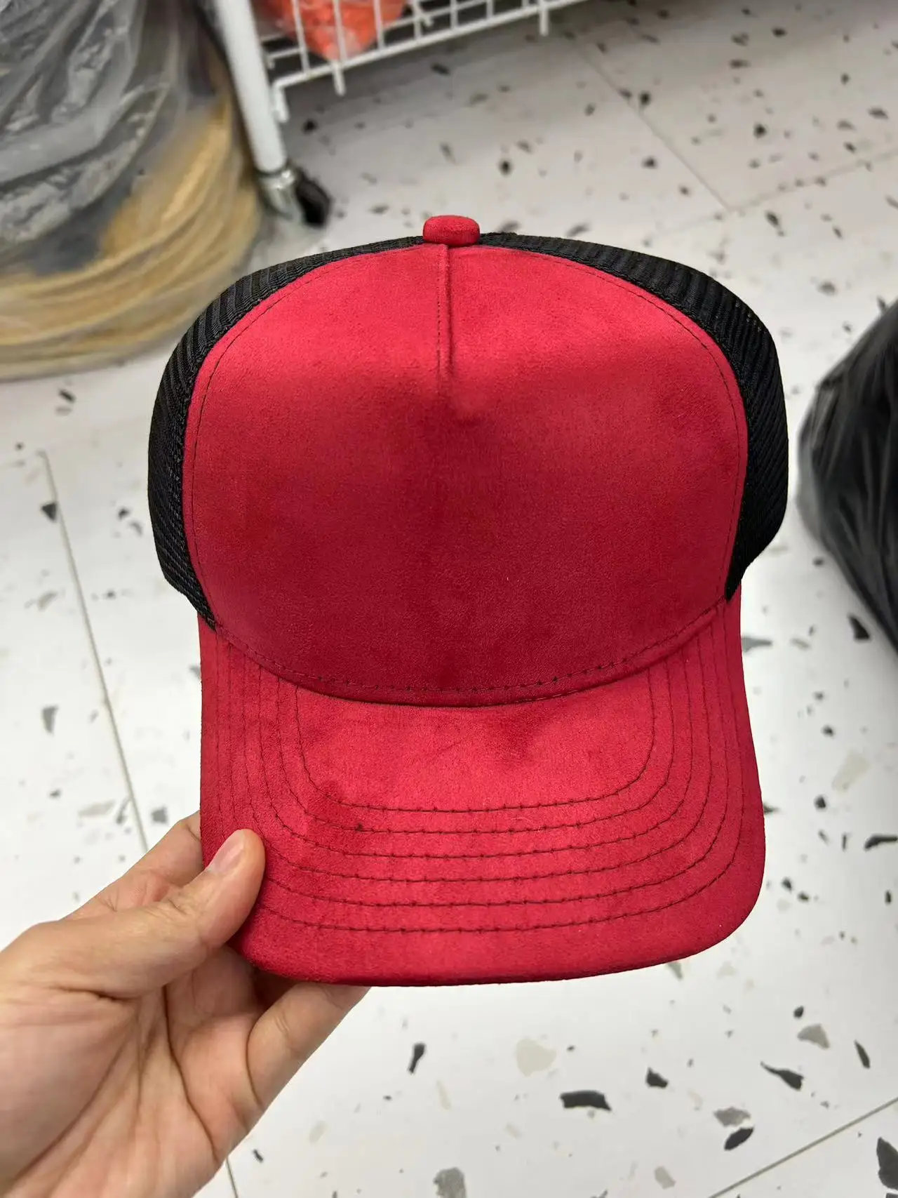 Unisex 5-Panel-Wildleder-Mesh-Baseballkappe für vier Jahreszeiten, für Männer und Frauen, leere Snapback-Kappen, Papa-Hüte, Outdoor-Sport, Sonne, Gorras – Detail 8