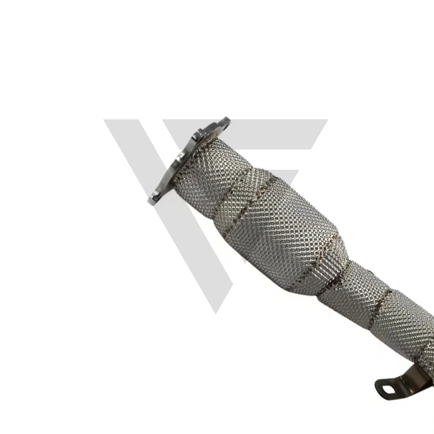 ECCF Downpipe With Heat Shield For AUDI A4 A5 B8 1.8T 2.0T Aggressive Exhaust Sound High Flow Performance Upgrade