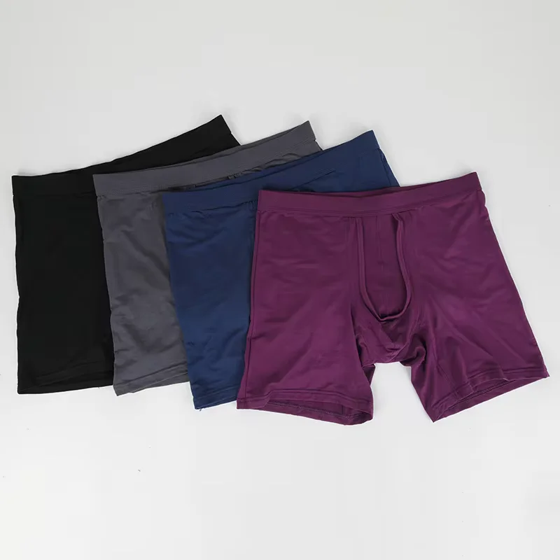 Man Sexy Underwear 3D-Pouch Control Boxer Long Penis Briefs Butt Lifter Soft Breathable Panties Multiple Colors Underpants 6XL