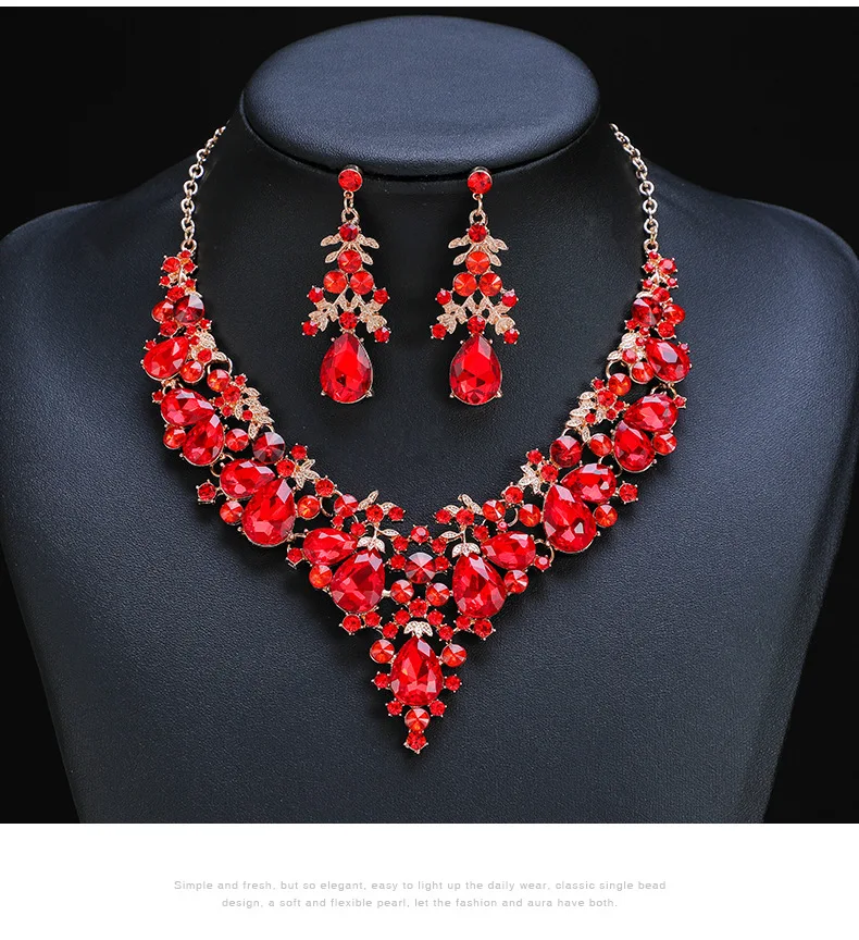 Necklace Set For Women Duo Set Alloy Elegant Bridal Accessories