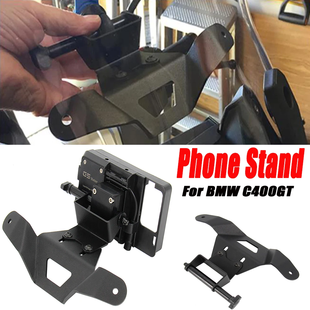 New Motorcycle Front Phone Stand Holder For BMW C400GT C 400GT C400 GT Smartphone Phone GPS Navigation Plate Bracket