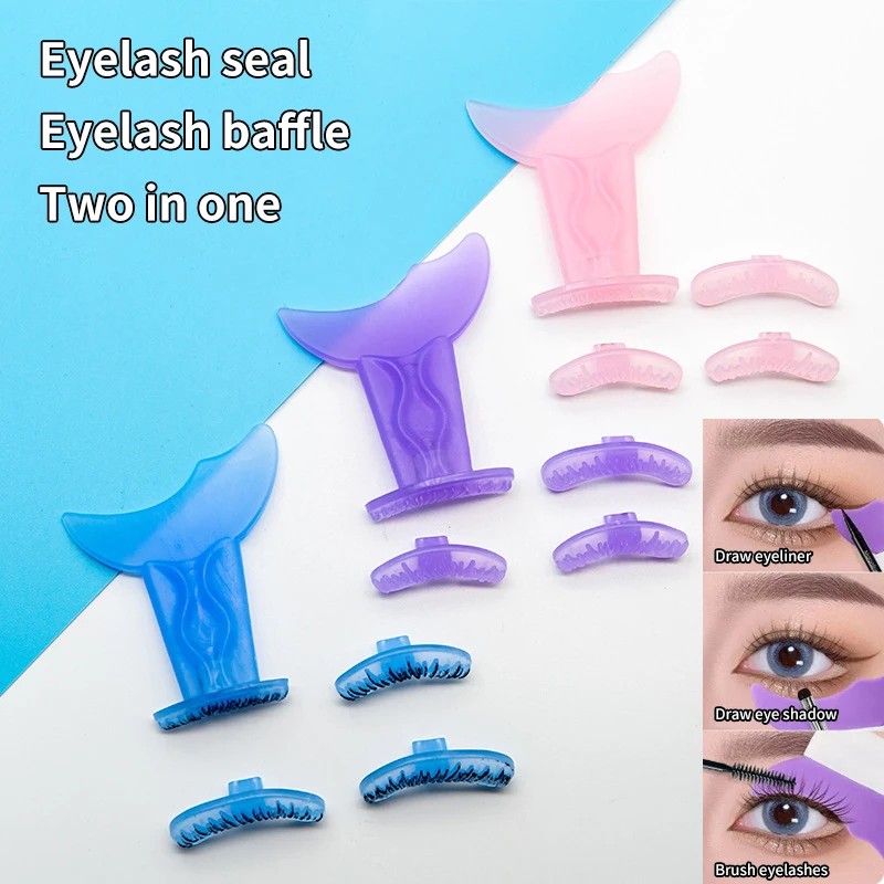 Multi-Functionele Eyeliner Stencil Wimper Seal Eyeliner Wenkbrauw Hulp Tekening Wimpers Dragen Hulp Herbruikbare Make-Up Tools