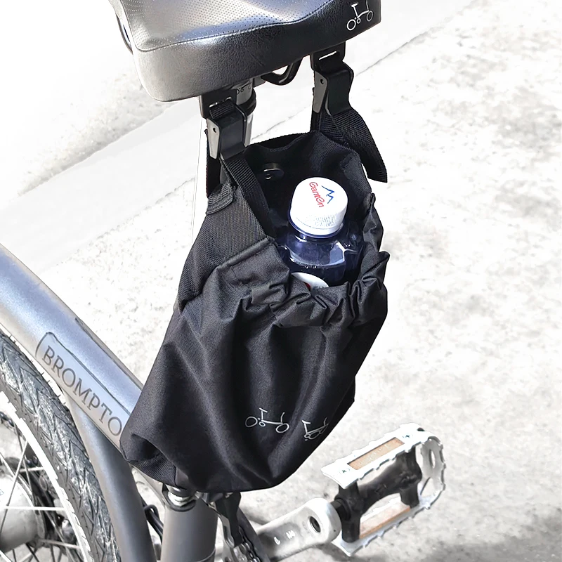 

Велосипедная передняя сумка-труба для сумки на руль Brompton, портативная сумка для бутылок большой емкости, 1 л, многофункциональная сумка