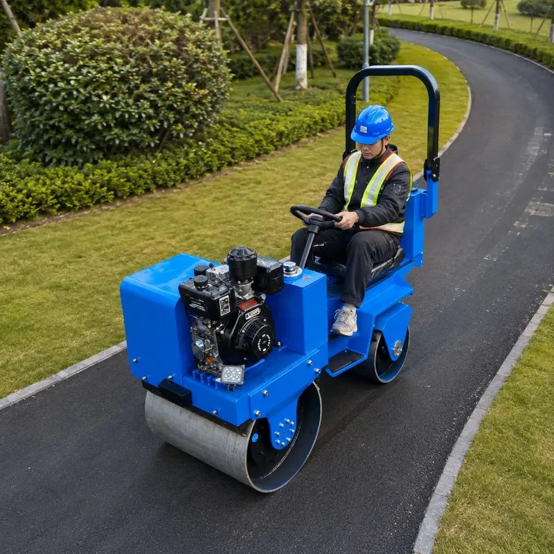 Mini Road Roller Reliable Road Paving Equipment Customized Hand Operated Control for Tight Space Asphalt Compaction