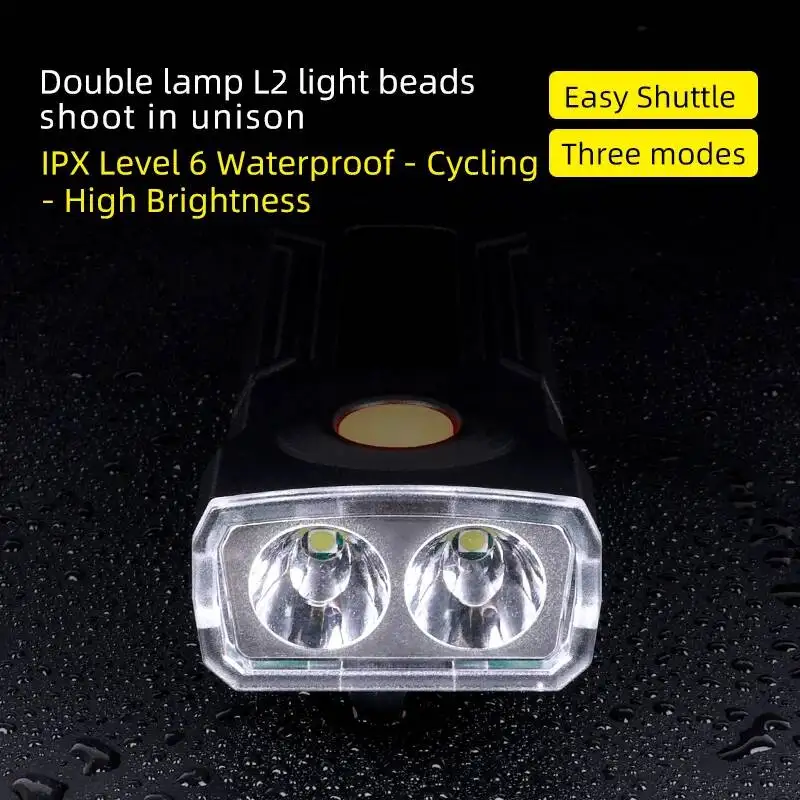 

ESLNF Road Cycling Mountain Equipment Headlight Waterproof High-lumen 800 Night Bicycle IPX4 Mah For Equipment Riding