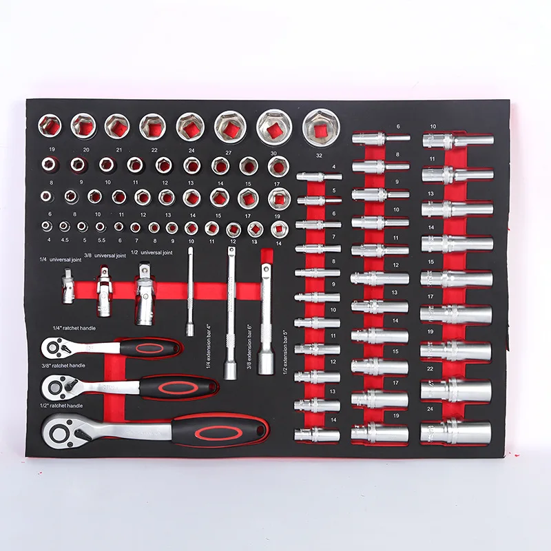 252PCS mechanic tool Kit Car Repair Socket Set Hand Tool Sets trolley heavy duty tool set with 7 drawers cabinet