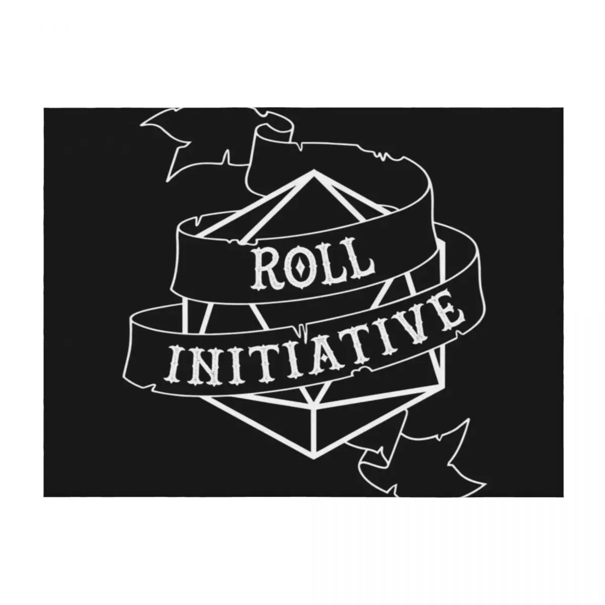 

Roll Initiative - white Throw Blanket Bed Tourist Hairys Bed Fashionable Blankets