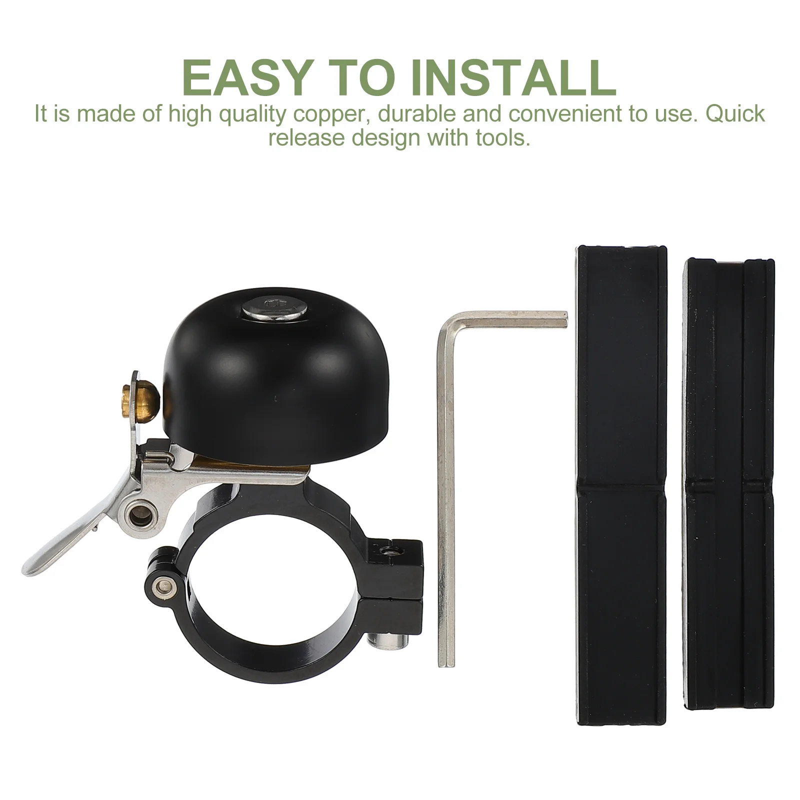 1 pc Copper Bike Bell Adjustable Fast-Release Bicycle Bell For Mountain Bike Crisp Ring Cycling Safety Accessory Bicycles