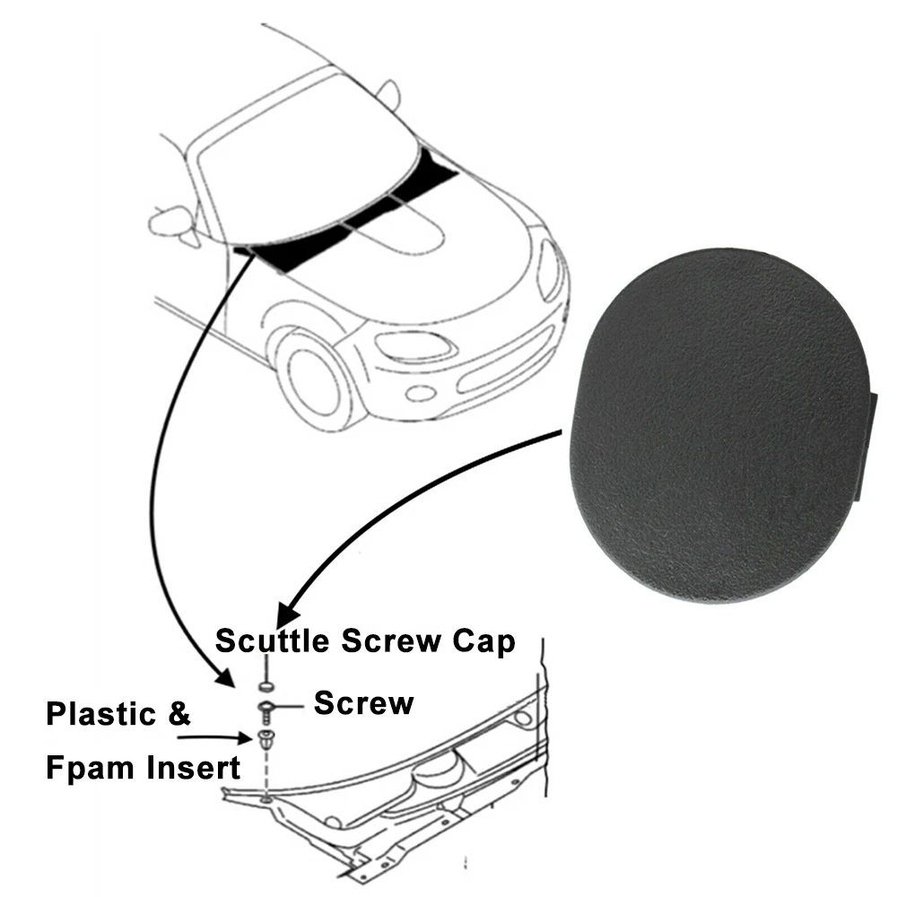 2 قطعة ممسحة زجاج أمامي القلنسوة غطاء مصبغة غطاء المسمار لمازدا 3 BK MX5 مياتا NA NB NC RX7 ميلينيا MPV Eunos فورد التحقيق الليزر #5