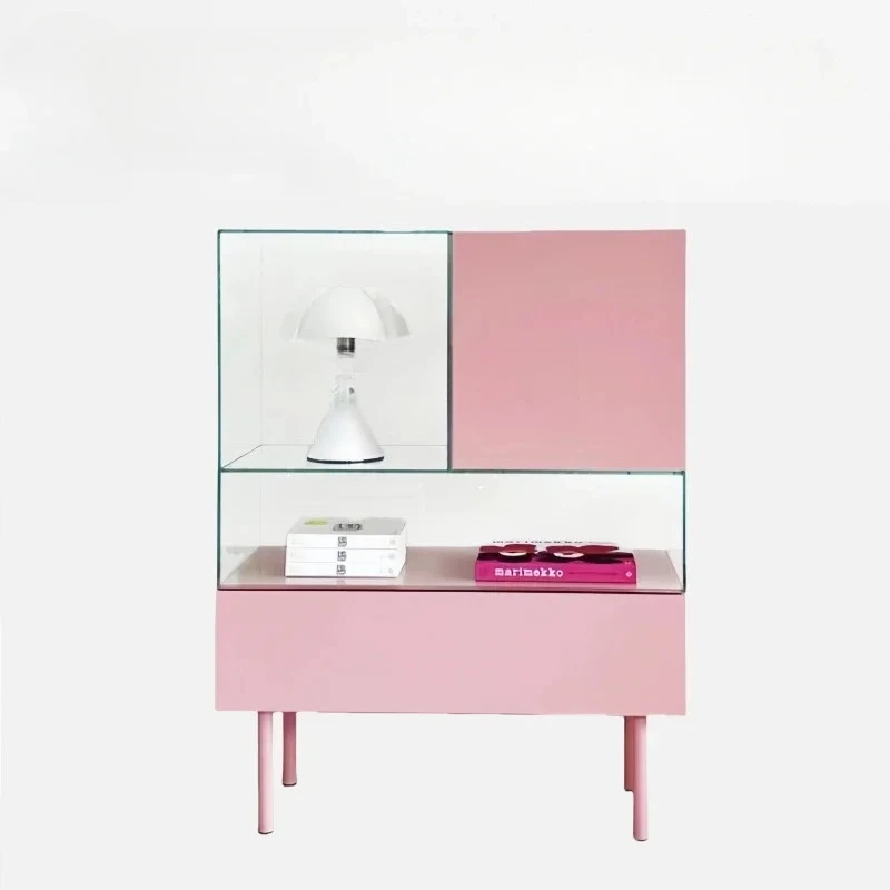 

zq1Home entrance cabinet Modern living room Creative glass side cabinet Italian storage locker