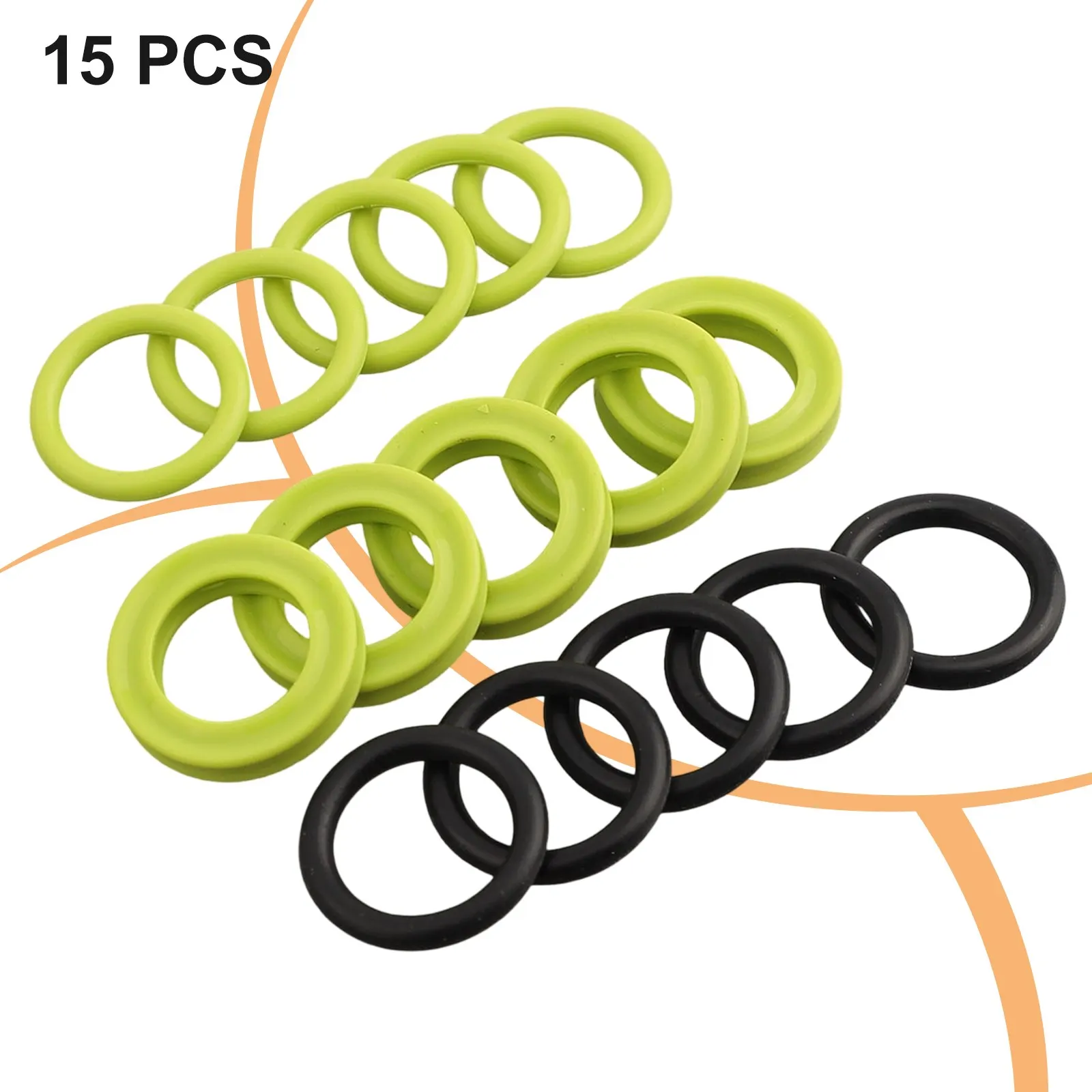 15pcs O-Ring For Karcher EasyForce Hose Nozzle Spare O-Ring Seal 2.880-001.0 Rubber O-Ring Pressure Washer Accessories