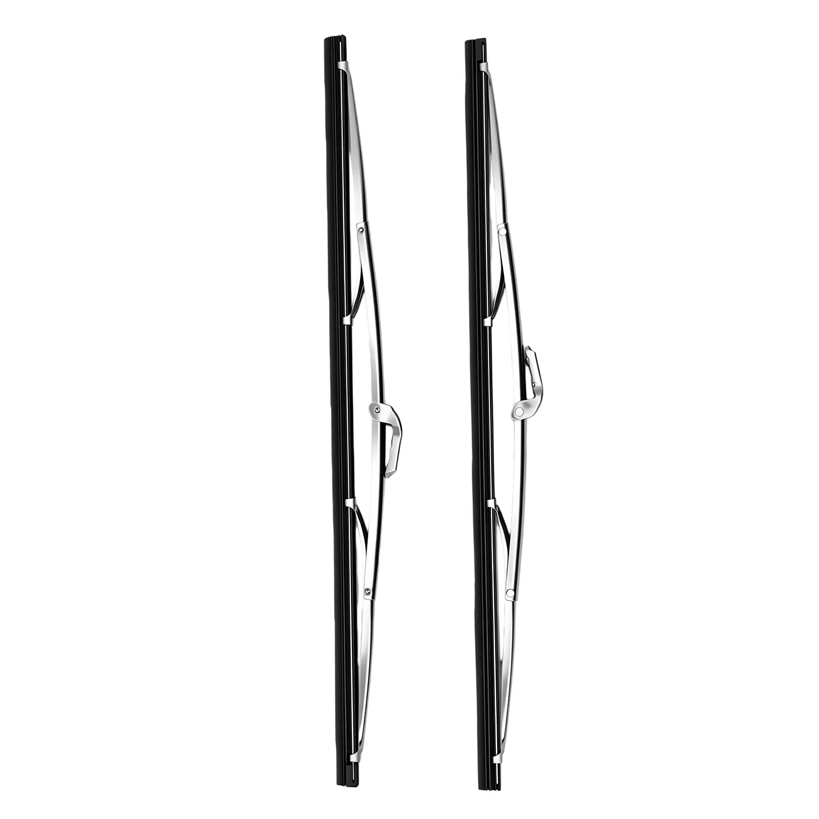 15 Inch Wiper Blades 7mm  Silver Polished Stainless Steel  Type Wiper Blades for America Cars