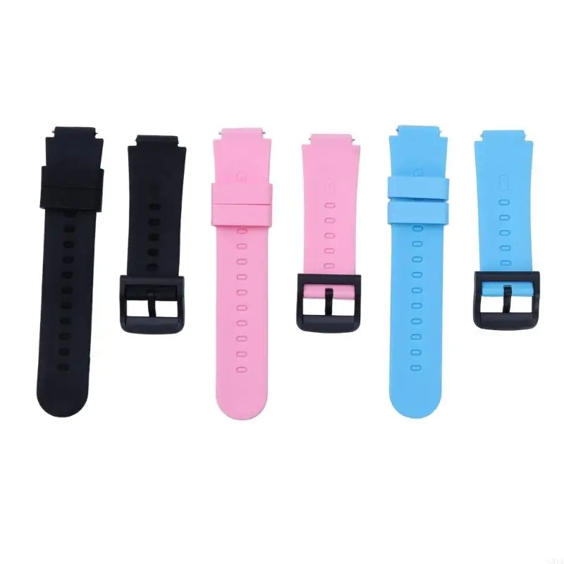 G8TA Fashionable Kids Watch Wriststrap Band 16mm Sweatproof Wrist Straps Replace Bracelets Belt Waterproof Scratch-resist