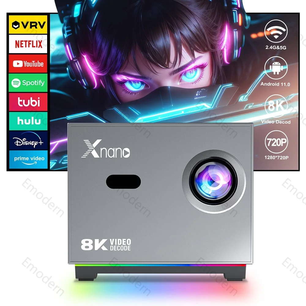 X3 Mini Proyector 4K Newly Native 720P Android 11 Projector 300ANSI Wifi6 BT5.0 Cinema Outdoor Portable Touch Screen Blutetooth