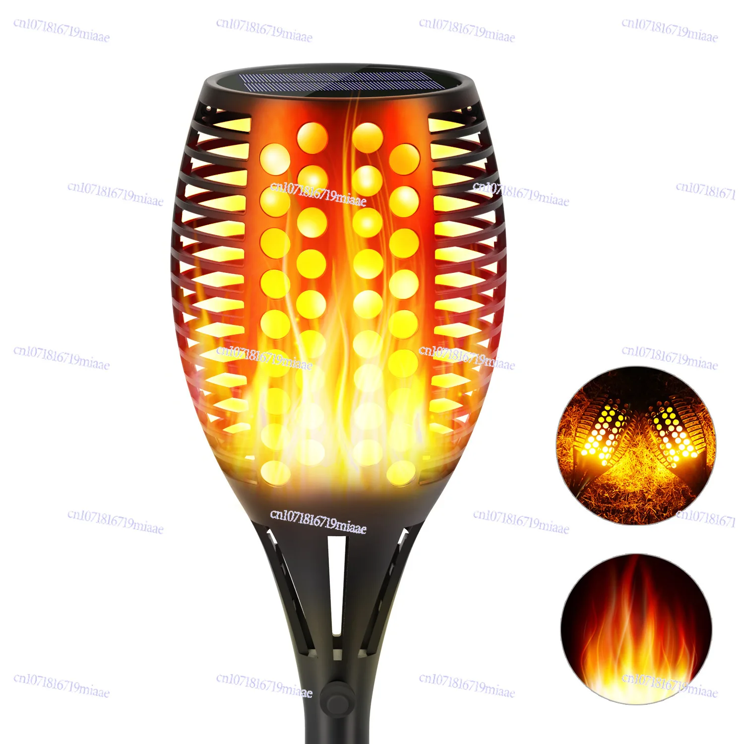 

Solar Flame Light, Ground Insert Lawn Decoration Induction Torch Light