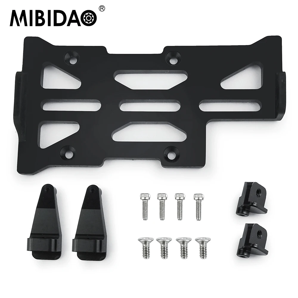 MIBIDAO Aluminum Alloy / Carbon fiber Lower Battery Holder Bracket Frame for Axial SCX24 1/24 RC Crawler Car Upgrade Parts